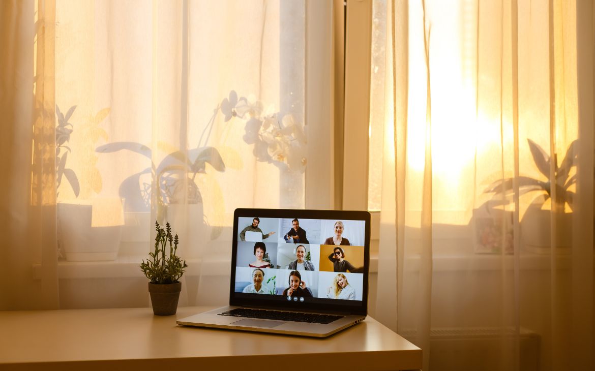 Video conferencing - Remote job concept